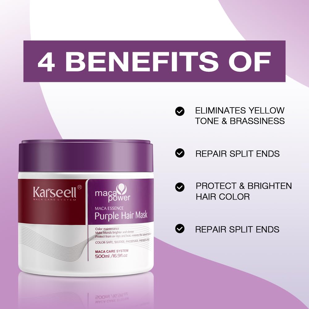 Karseell Purple Hair Mask 500ml - Image 2