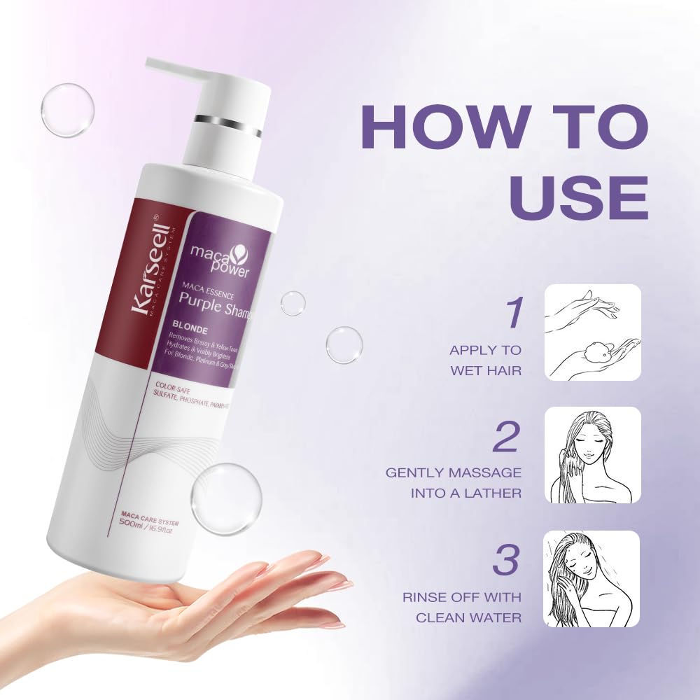 Karseell Purple Shampoo 500ml - Image 2